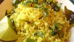 Kurkumától sárga currys rizs